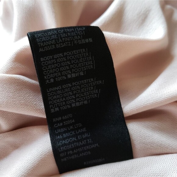 BHLDN Tansy Satin Ruffle Neckline Wrap Maxi Dress Gown in Oyster Sz 8 #60369113 - Picture 13 of 15